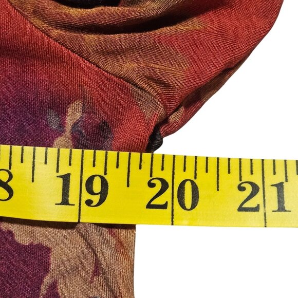 Johnny Was Embers Boho Red Fave top  Women's Floral Long Sleeve Swing Hippie Med - Picture 8 of 12